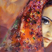 Схема вышивки «взгляд»