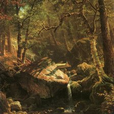 Схема вышивки «Лесной пейзаж»