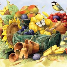 Схема вышивки «птицы»