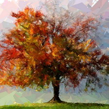 Схема вышивки «осеннее дерево»