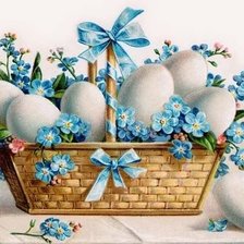 Схема вышивки «Пасхальная корзинка»