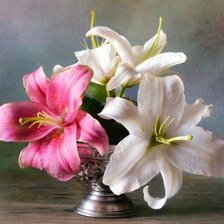 Схема вышивки «лилии»