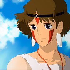 Схема вышивки «Принцесса Мононоке»