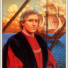 Схема вышивки «колумб»