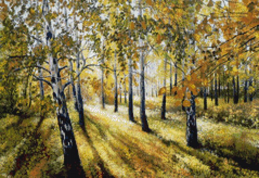 Утро в березовой роще - природа, береза, лес - предпросмотр