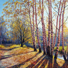 Схема вышивки «Березки»