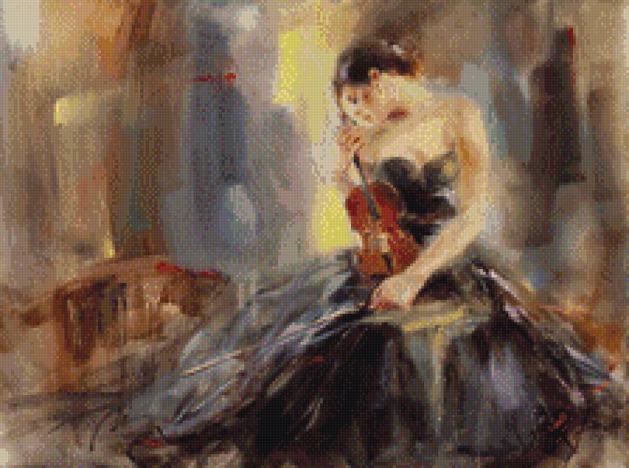 Скрипачка - предпросмотр