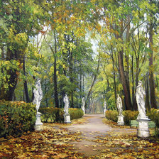 Схема вышивки «Аллея парка»