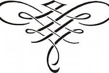 Схема вышивки «вензель»