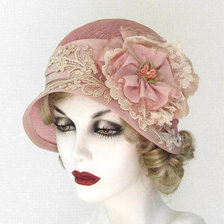 Схема вышивки «Девушка в шляпке»