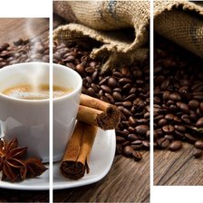 Схема вышивки «кофе и чашка»