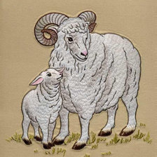 Схема вышивки «Год Барана»