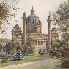 Схема вышивки «городской пейзаж»