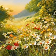 Схема вышивки «Поляна цветов»