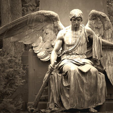 Схема вышивки «Ангел с мечом»