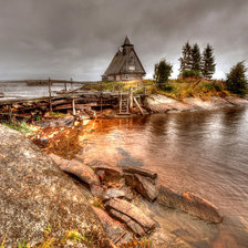 Схема вышивки «Дом рыбака»