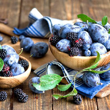 Схема вышивки «Сливы»