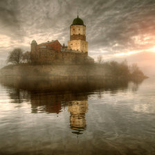 Схема вышивки «на озере»