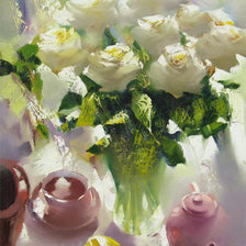 Схема вышивки «букет роз»