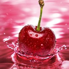 Схема вышивки «Вишневые брызги»