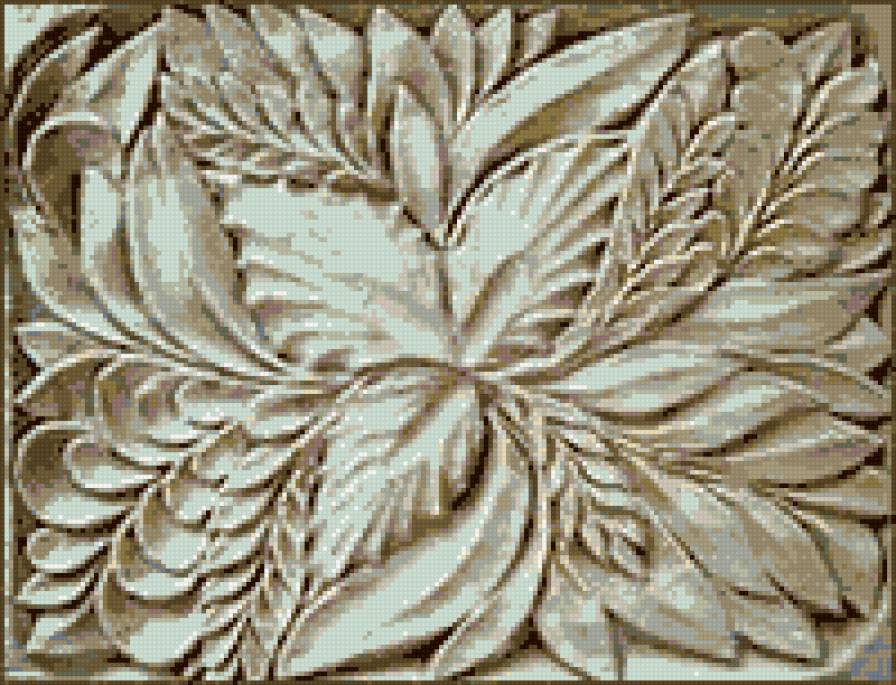 подушка - резьба, подушка - предпросмотр