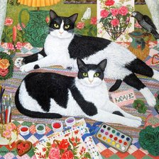 Схема вышивки «парочка»