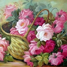 Схема вышивки «розы»