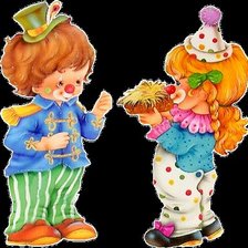 Схема вышивки «дети клоуны»