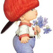 Схема вышивки «мальчик в кепке»