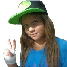 Схема вышивки «настя в кепке»