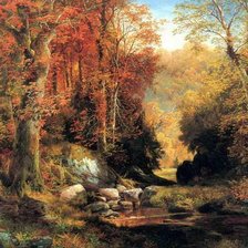 Схема вышивки «Осенний лес»