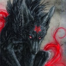 Схема вышивки «Демон»