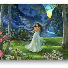 Схема вышивки «Девушка-весна»