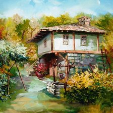 Схема вышивки «Юлиан Кръстев. Болгарский дом»