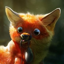 Схема вышивки «лис»