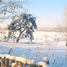 Схема вышивки «зима»