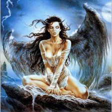 Схема вышивки «девушка»