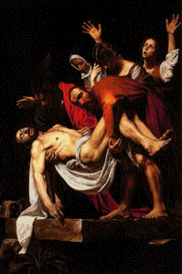 El santo entierro Caravaggio - religioso - предпросмотр