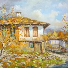 Схема вышивки «Юлиан Кръстев. Есен в Старо Стефаново»