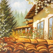 Схема вышивки «Юлиан Кръстев. Пролет (весна)»