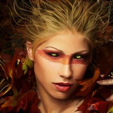 Схема вышивки «девушка фэнтези»