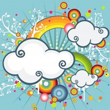 Схема вышивки «Вектор "Облака»