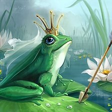 Схема вышивки «царевна лягушка»