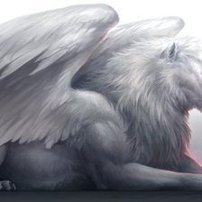 Схема вышивки «лев крылатый»