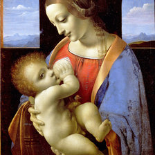 Схема вышивки «Леонардо Да Винчи (Мадонна Литта)»