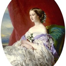 Схема вышивки «Франц Ксавьер Винтерхальтер. Девушка»