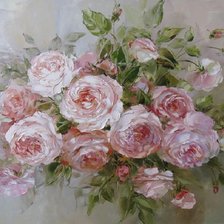 Схема вышивки «Розовые розы»