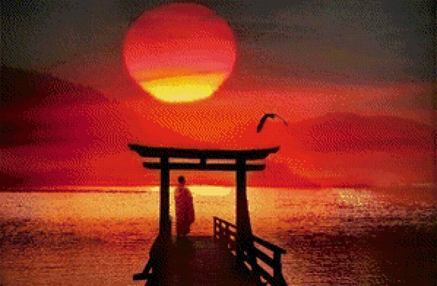 №883575 - море, закат, силуэт, красное море - предпросмотр