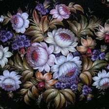 Схема вышивки «жостовская роспись 3»