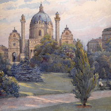 Схема вышивки «городской пейзаж»